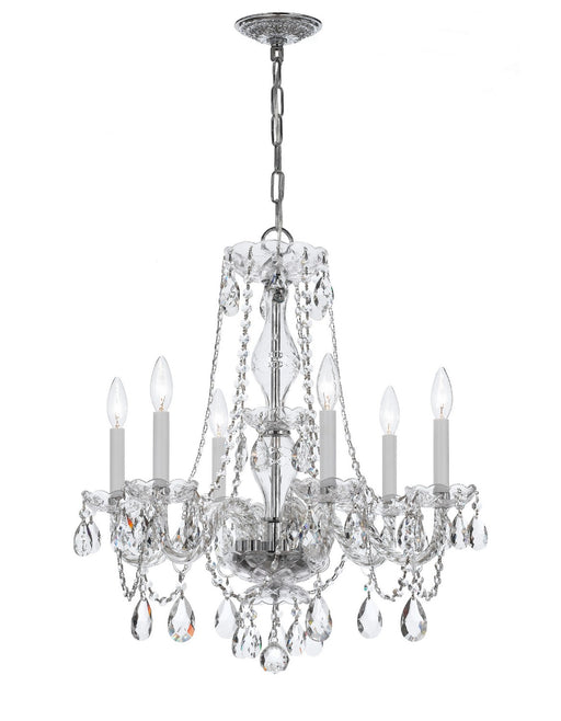Crystorama Traditional Crystal Six Light Chandelier
