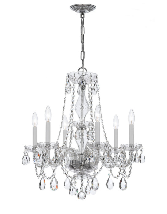 Crystorama Traditional Crystal Six Light Chandelier