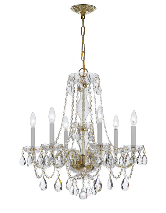 Crystorama Traditional Crystal Six Light Chandelier