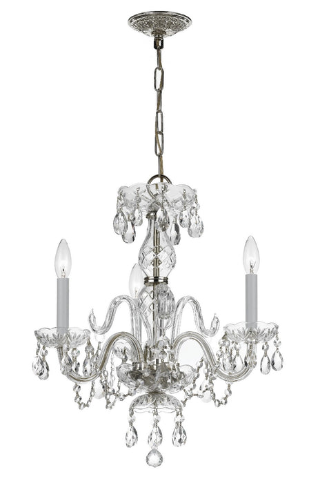 Crystorama Traditional Crystal Three Light Mini Chandelier