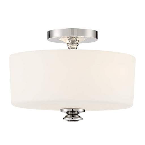 Crystorama Travis Two Light Semi Flush Mount