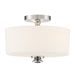 Crystorama Travis Two Light Semi Flush Mount