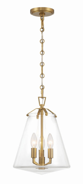 Crystorama Voss Three Light Mini Chandelier