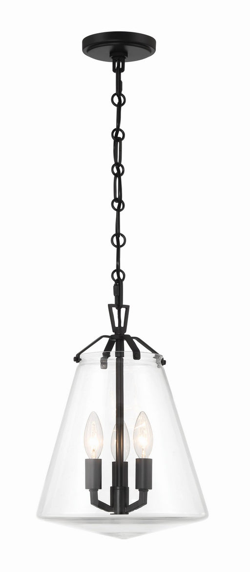 Crystorama Voss Three Light Mini Chandelier