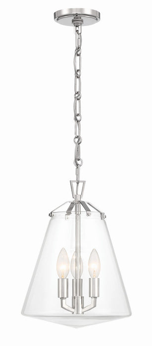 Crystorama Voss Three Light Mini Chandelier