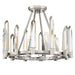Crystorama Watson Four Light Semi Flush Mount