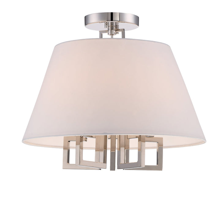 Crystorama Westwood Five Light Semi Flush Mount