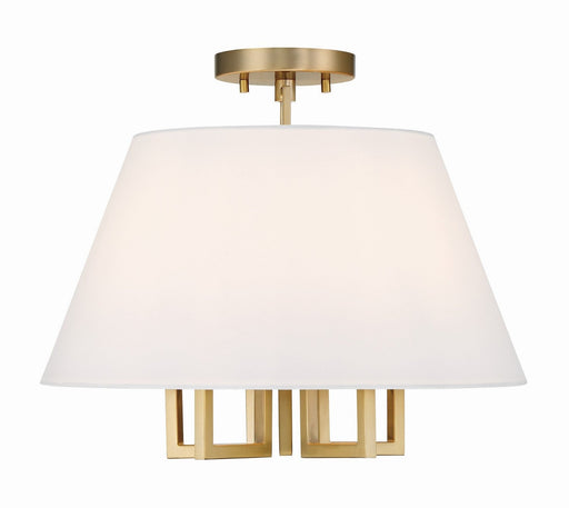 Crystorama Westwood Five Light Semi Flush Mount
