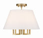 Crystorama Westwood Five Light Semi Flush Mount
