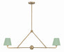 Crystorama Xavier Two Light Chandelier