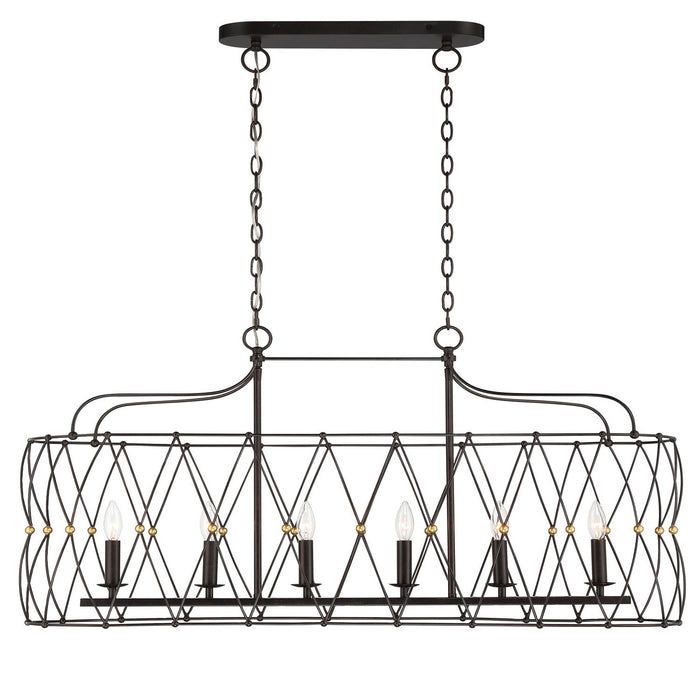 Crystorama Zucca Six Light Chandelier