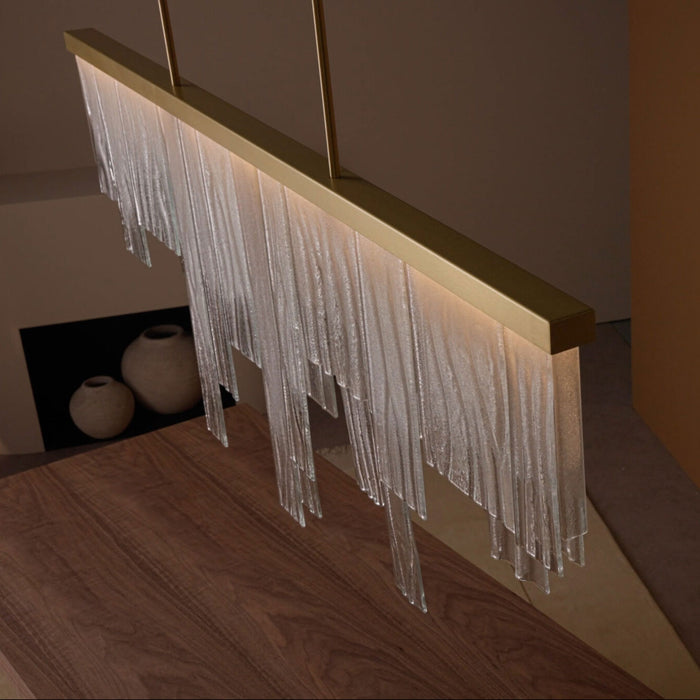 Cascata Long Linear Chandelier