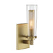 Emmerham 1 Light Wall Sconce in Soft Brass Finish with Clear Glass - Minka-Lavery