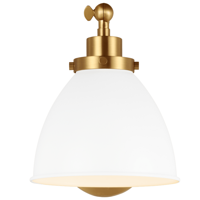 Wellfleet Single Arm Dome Task Sconce by Visual Comfort Studio