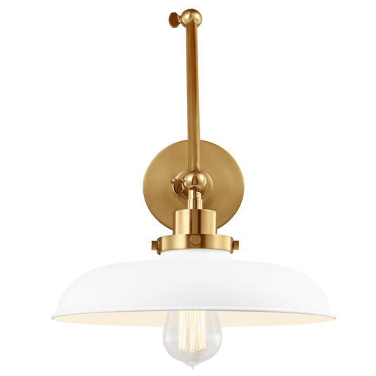 Wellfleet Double Arm Wide Task Sconce