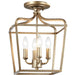 Laurel Estate 4 Light Pendant in Brio Gold Finish - Minka-Lavery