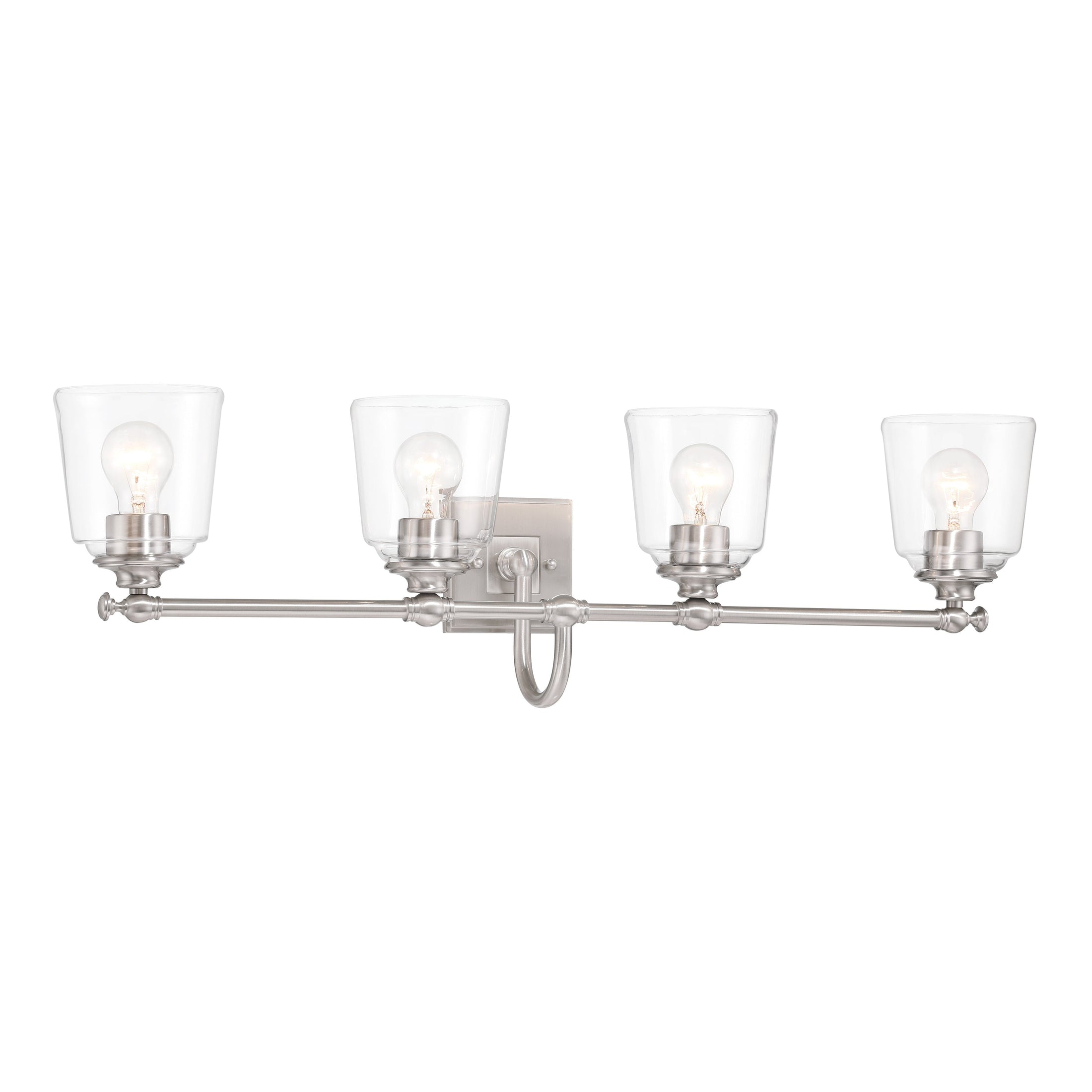 Antonia 4 Light Vanity in Brushed Nickel Finish - Minka-Lavery