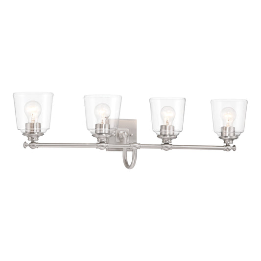Antonia 4 Light Vanity in Brushed Nickel Finish - Minka-Lavery