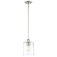 Load image into Gallery viewer, Studio 5 1 Light Mini Pendant in Polished Nickel Finish with Clear Glass - Minka-Lavery
