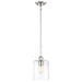 Studio 5 1 Light Mini Pendant in Polished Nickel Finish with Clear Glass - Minka-Lavery