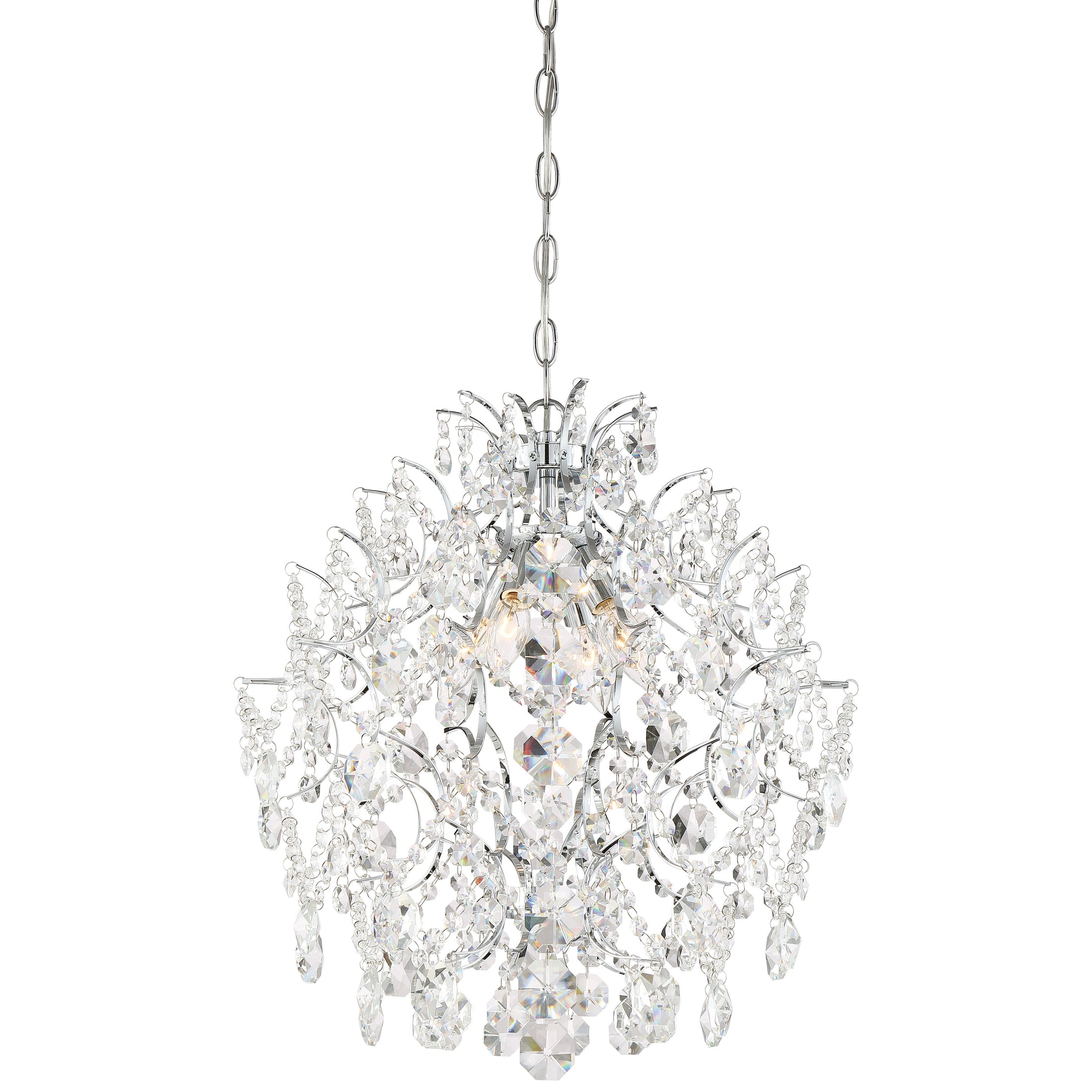 Isabella’s Crown 4 Light Mini Chandelier in Chrome Finish - Minka-Lavery