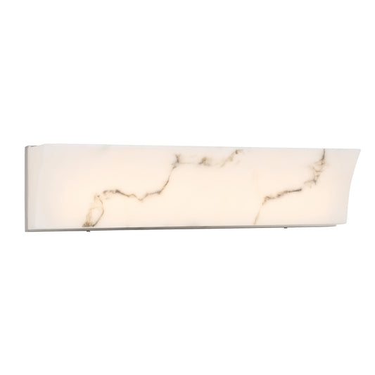 Eroles 24" LED Bath Wall Sconce in Brushed Nickel Finish with Faux Alabaster - Minka-Lavery