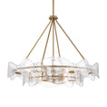Load image into Gallery viewer, Elora 12-Light Pendant - Legacy Brass with Clear Textured Handmade Glass - Minka-Lavery
