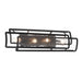Bella Collina 4 Light Bath Vanity in Coal Finish with Clear Rock-Pressed Glass - Minka-Lavery