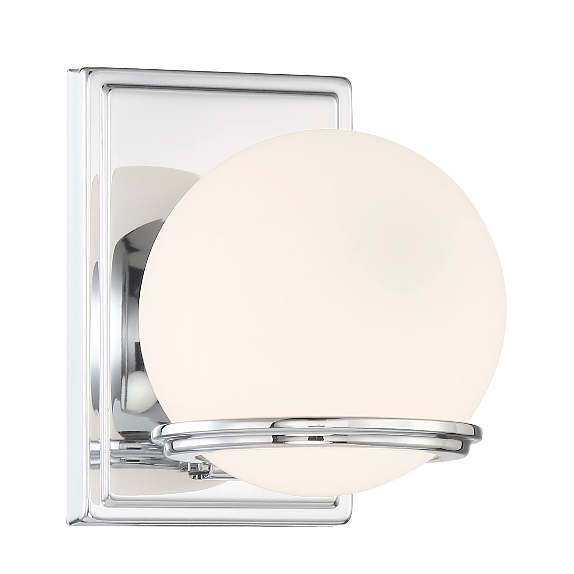 Hollywood Nights LED 1 Light Bath in Chrome Finish with Etched Opal Glass - Minka-Lavery