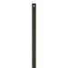 12" Downrod in Deep Bronze by Visual Comfort Fan