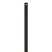 12" Downrod in Midnight Black by Visual Comfort Fan