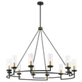 Load image into Gallery viewer, Hillstone 12 Light Chandelier in Sand Coal and Soft Brass Finish with Clear Glass - Minka-Lavery
