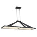 Stiles Led Island Light in Sand Coal Black Finish with Alabaster Diffuser - Minka-Lavery