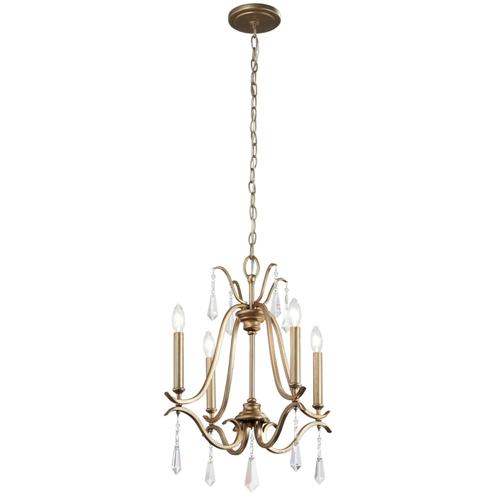 Laurel Estate 4 Light Mini Chandelier in Brio Gold Finish - Minka-Lavery
