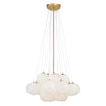 Load image into Gallery viewer, Langford 5-Light Pendant - Legacy Brass with Art Glass - Minka-Lavery
