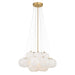 Langford 5-Light Pendant - Legacy Brass with Art Glass - Minka-Lavery