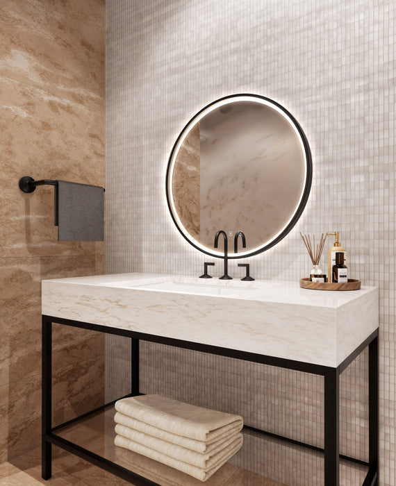 Brilliance Round Lighted Mirror - Open-Box