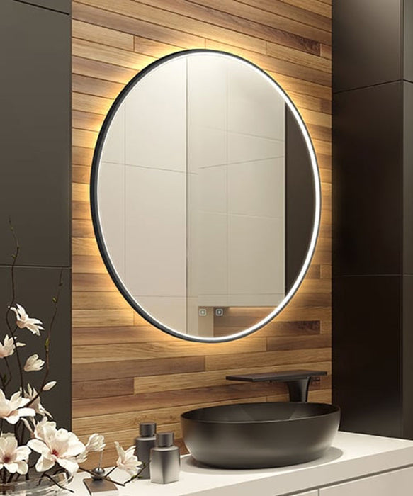 Brilliance Round Lighted Mirror - Open-Box