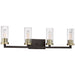 Ainsley Court 4 Light Bath in Aged Kinston Bronze with Brushed Brass Highlights - Minka-Lavery