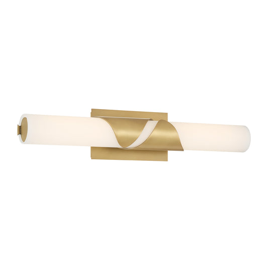 Grafton LED Vanity Light - Legacy Brass with Etched White Glass - Minka-Lavery