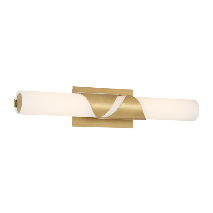 Grafton LED Vanity Light - Legacy Brass with Etched White Glass - Minka-Lavery