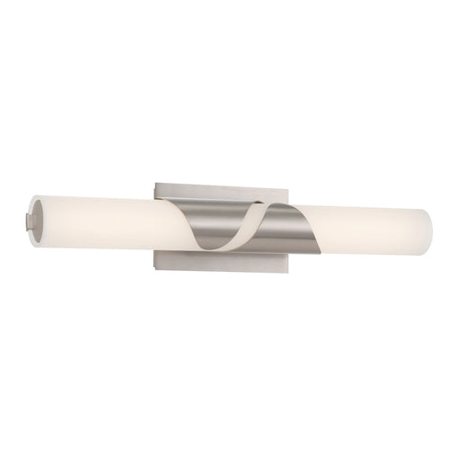 Grafton LED Vanity Light - Brushed Nickel with Etched White Glass - Minka-Lavery