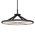 Load image into Gallery viewer, Stiles LED Pendant - Sand Coal Black with Alabaster Stone - Minka-Lavery
