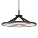 Stiles LED Pendant - Sand Coal Black with Alabaster Stone - Minka-Lavery