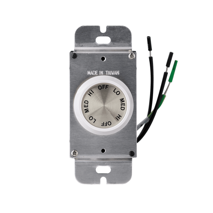3 Speed Rotary Wall Control in Ivory and White by Visual Comfort Fan