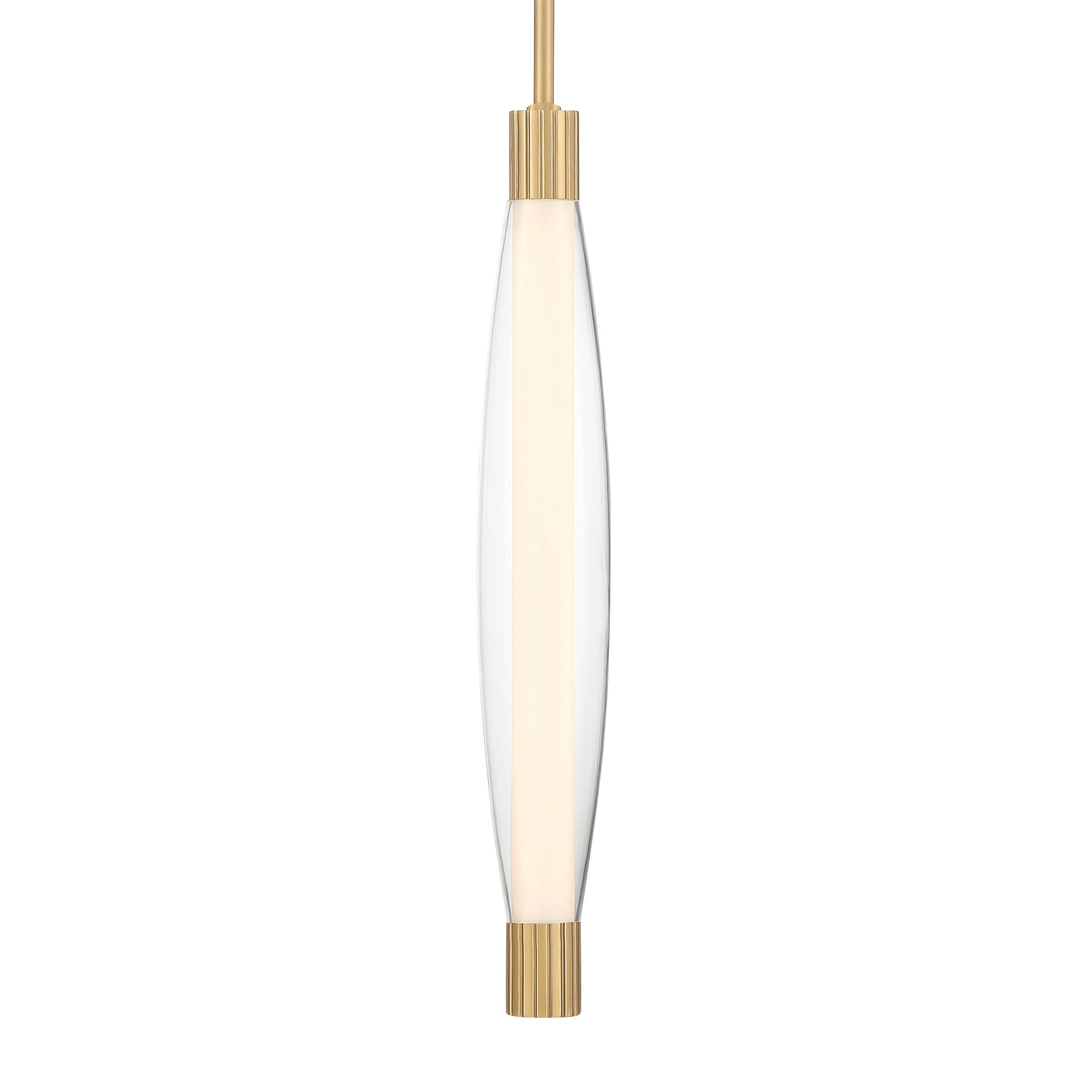 Verto LED Pendant - Legacy Brass with Clear Glass - Minka-Lavery