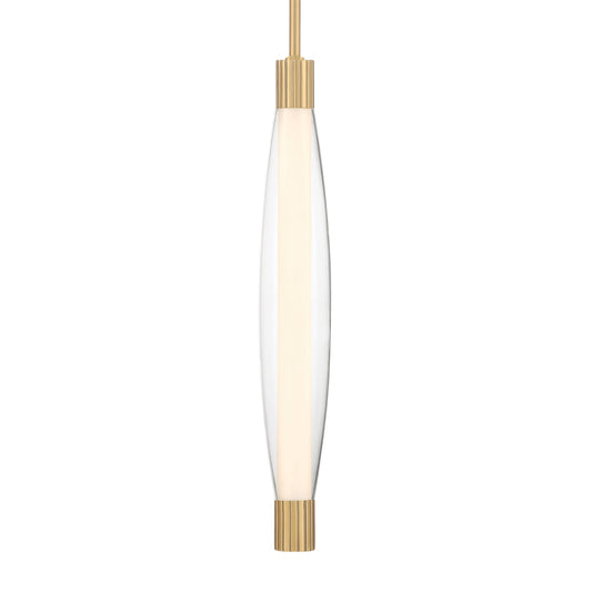 Verto LED Pendant - Legacy Brass with Clear Glass - Minka-Lavery