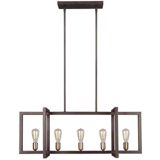Finnegan Medium Linear Chandelier by Visual Comfort Studio
