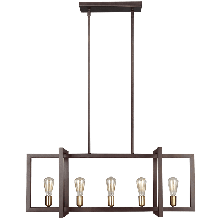 Finnegan Medium Linear Chandelier by Visual Comfort Studio
