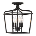 Load image into Gallery viewer, Laurel Estate 4 Light Semi Flush in Coal Finish - Minka-Lavery
